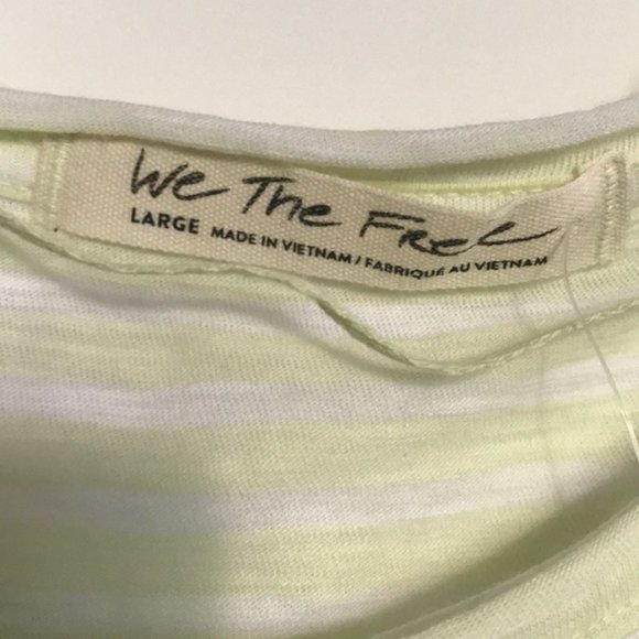 NWT ~ FREE PEOPLE HALO LOOSE STRIPED TOP sz L - Picture 9 of 12